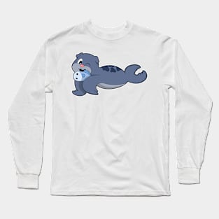 Seal with Fish Long Sleeve T-Shirt